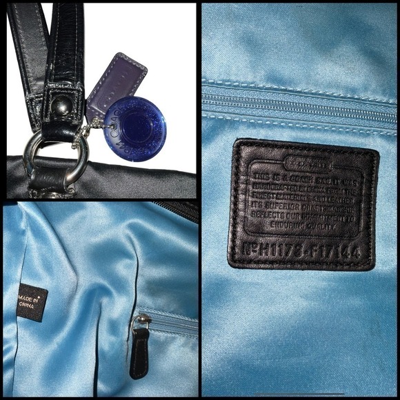 COACH Limited Special Edition Holiday Rhinestone Sateen Tote Shoulder Bag - Picture 9 of 16